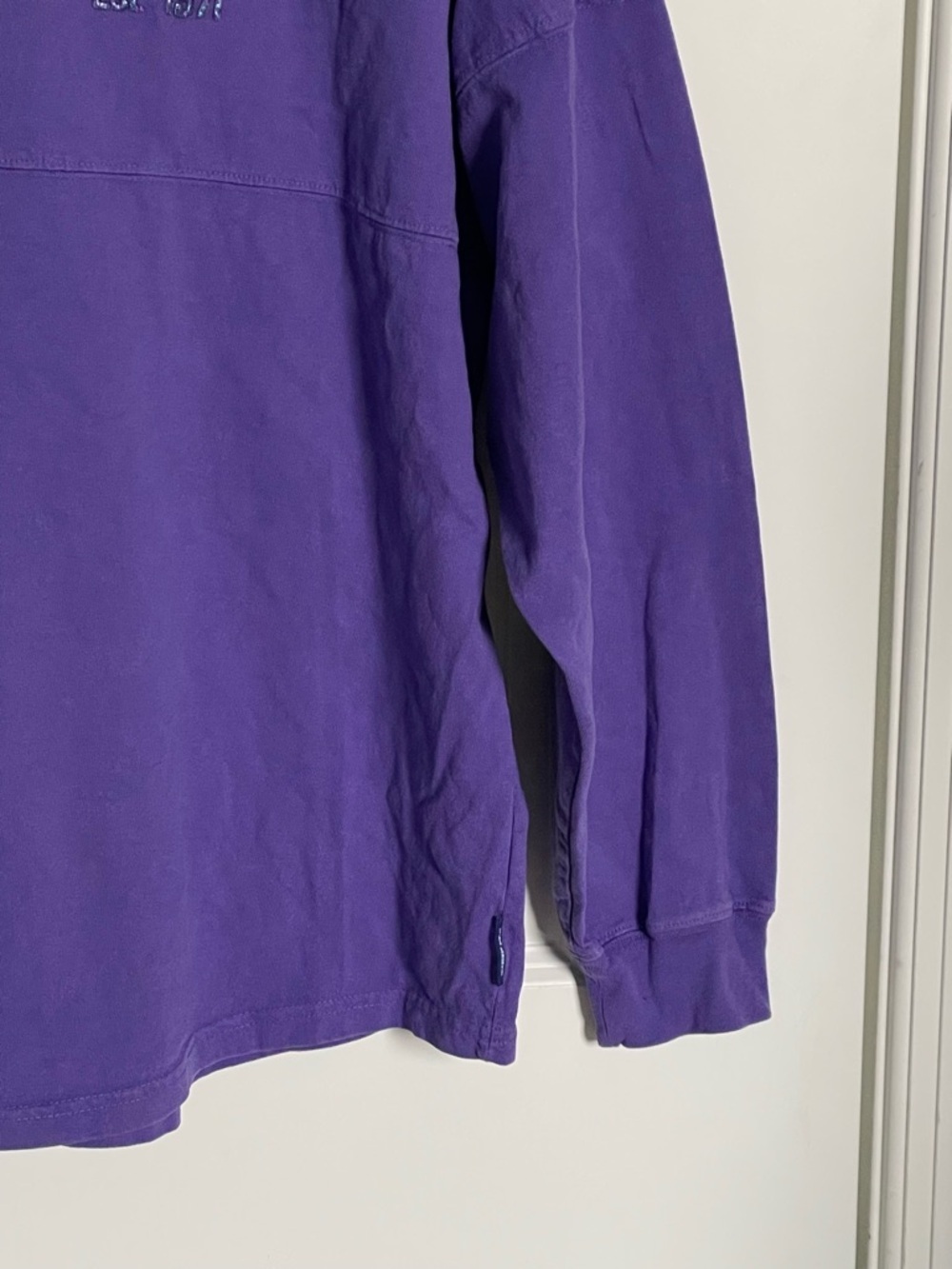 Walt Disney World Spirit Jersey Purple Glitter Sweatshirt Size M 54412 - Picture 6 of 15